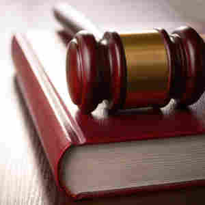 gavel and a book
